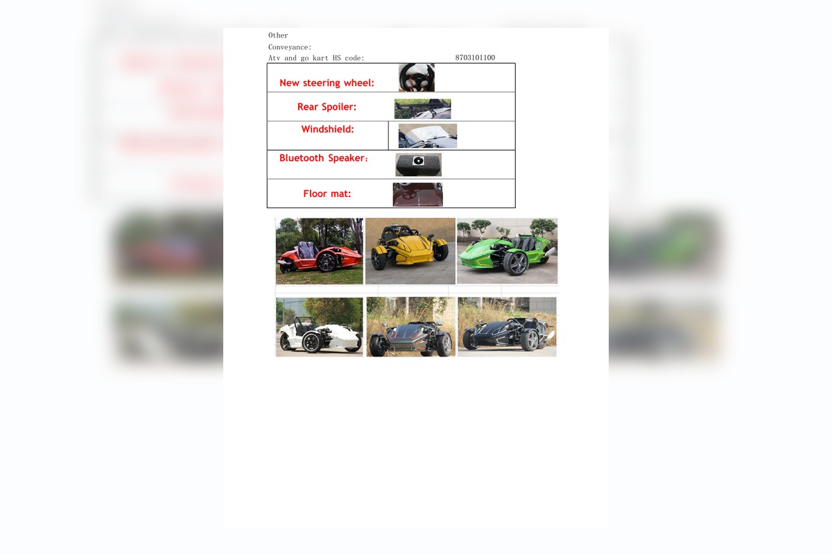 Used tricycle accessories